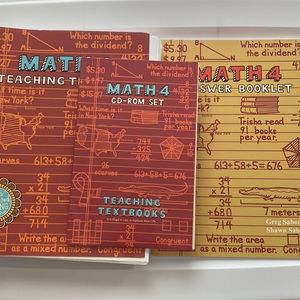 SOLD Math 4 Teaching Textbook, CD-Rom Set, and Answer Booklet!